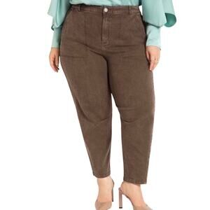 ELOQUII Taper Leg Brown Jean Size 18 Women’s Plus
